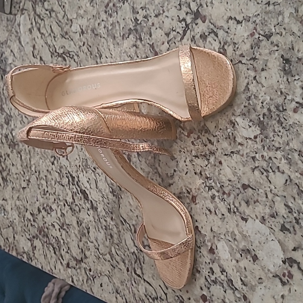 Gold Glamorous Heels